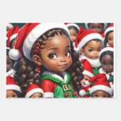 Feuille De Papier Cadeau Lady Claus (Devant 2)