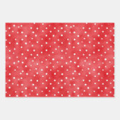 Feuille De Papier Cadeau Ladybug Red White Dots Birthday (Devant)