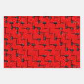 Feuille De Papier Cadeau Ladybugs s'activent - amusant ladybugs course (Devant 2)