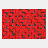 Feuille De Papier Cadeau Ladybugs s'activent - amusant ladybugs course (Devant)