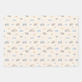 Feuille De Papier Cadeau Laisser l'aventure commencer petit bébé Baby showe (Devant 2)