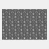 Feuille De Papier Cadeau Laisser neiger Noël Snowflakes (Devant 3)