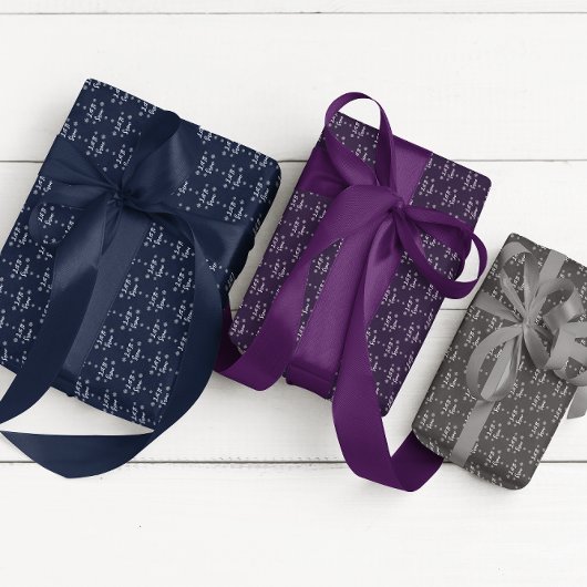 Feuille De Papier Cadeau Laisser neiger Noël Snowflakes