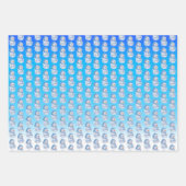 Feuille De Papier Cadeau Laisser neiger, Snowmen & Snowflakes Envelopper le (Devant)