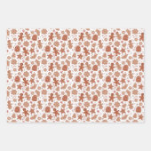 Feuille De Papier Cadeau Lait et biscuits de Noël Retro (Devant 2)