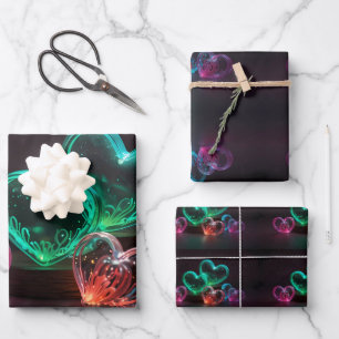 Feuille De Papier Cadeau L'amour à chaque battement de cœur