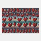 Feuille De Papier Cadeau L'amour dans chaque battement de coeur (Devant)