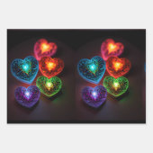 Feuille De Papier Cadeau L'amour dans chaque battement de coeur (Devant 2)