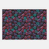 Feuille De Papier Cadeau L'amour dans chaque battement de coeur (Devant 3)