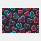 Feuille De Papier Cadeau L'amour dans chaque battement de coeur (Devant)