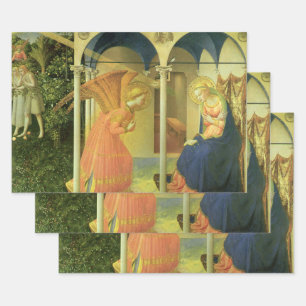 Feuille De Papier Cadeau L'Annonciation du Prado par Fra Angelico