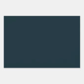 Feuille De Papier Cadeau Lantana Floral Teal Blue Design (Devant 3)