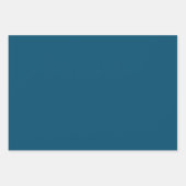 Feuille De Papier Cadeau Lantana Floral Teal Blue Design (Devant 2)