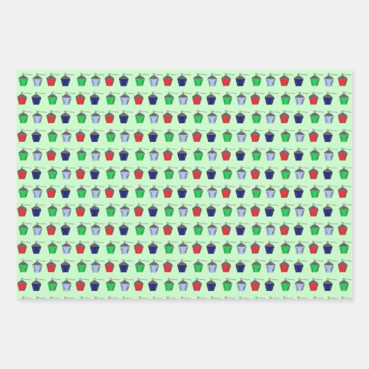 Feuille De Papier Cadeau Lanternes Bryn Mawr (Devant)