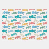 Feuille De Papier Cadeau Lapin de Pâques (Devant)