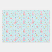 Feuille De Papier Cadeau Lapin de Pâques à la Ferme (Devant)