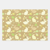 Feuille De Papier Cadeau Lapin de Pâques et oeufs (Devant 3)