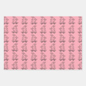 Feuille De Papier Cadeau Lapin en skateboard (Devant 3)