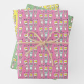 Feuille De Papier Cadeau Lapin Lapin Design Partout Motif (En situation)