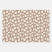 Feuille De Papier Cadeau Lapin Moulin Moulin Bonanza - Mocha Mousse. (Devant 2)