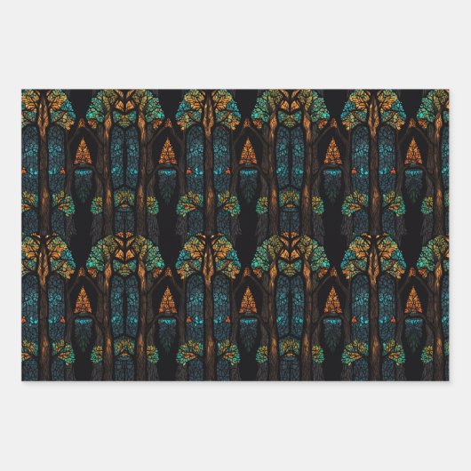 Feuille De Papier Cadeau L'arbre de vie (Devant)