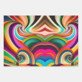 Feuille De Papier Cadeau L'art abstrait de Bonnaroo (Devant)