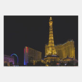 Feuille De Papier Cadeau Las Vegas la nuit Skyline (Devant 3)