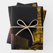 Feuille De Papier Cadeau Las Vegas la nuit Skyline (En situation)