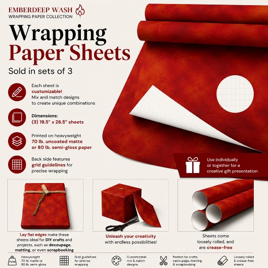 Feuille De Papier Cadeau Lavage Emberdeep