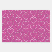 Feuille De Papier Cadeau Lavage Rose Blanc Perles Mariage (Devant)