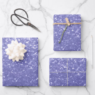 Feuille De Papier Cadeau Lavande violet pétille parties scintillant bling