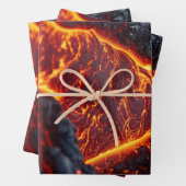 Feuille De Papier Cadeau Lave moulée (En situation)