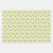 Feuille De Papier Cadeau Lavish Peony sur vert pâle (Devant 2)