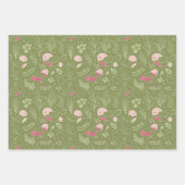 Feuille De Papier Cadeau Le Baby shower aux oiseaux (Devant 2)