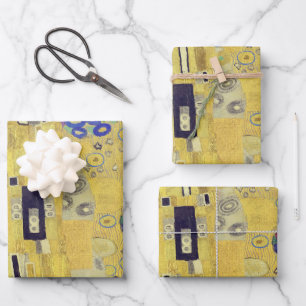 Feuille De Papier Cadeau Le baiser de Gustav Klimt, détail 1