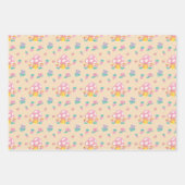 Feuille De Papier Cadeau Le Champignon Cute Pastel (Devant 2)