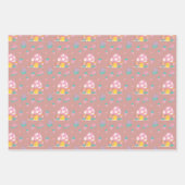 Feuille De Papier Cadeau Le Champignon Cute Pastel (Devant)