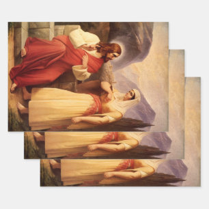 Feuille De Papier Cadeau Le Christ et le Samaritain par Christian Schleisne