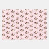 Feuille De Papier Cadeau Le cochon volant de Noël (Devant 2)