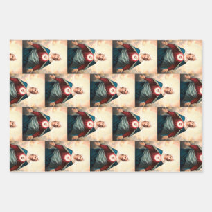 Feuille De Papier Cadeau Le Cœur immaculé de Marie