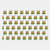 Feuille De Papier Cadeau Le fantôme d'Halloween, chauve-souris, fantôme et (Devant 2)