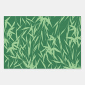 Feuille De Papier Cadeau Le feuillage vert moderne (Devant 2)