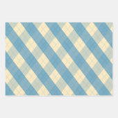 Feuille De Papier Cadeau Le Jacquard bleu moyenClique (Devant 3)