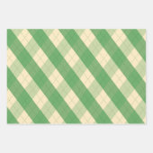 Feuille De Papier Cadeau Le Jacquard vert MeanClique (Devant 3)