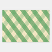 Feuille De Papier Cadeau Le Jacquard vert MeanClique (Devant 2)