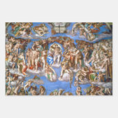 Feuille De Papier Cadeau Le jugement Dernier de Michel-Ange (Devant 3)