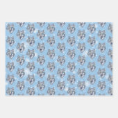 Feuille De Papier Cadeau Le loup d'hiver (Devant 2)