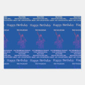 Feuille De Papier Cadeau "Le Magicien" M'Attaque Anniversaire (Devant 2)