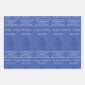 Feuille De Papier Cadeau "Le Magicien" M'Attaque Anniversaire (Devant)