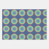 Feuille De Papier Cadeau Le Motif Crochet de grand-mère (Devant 2)